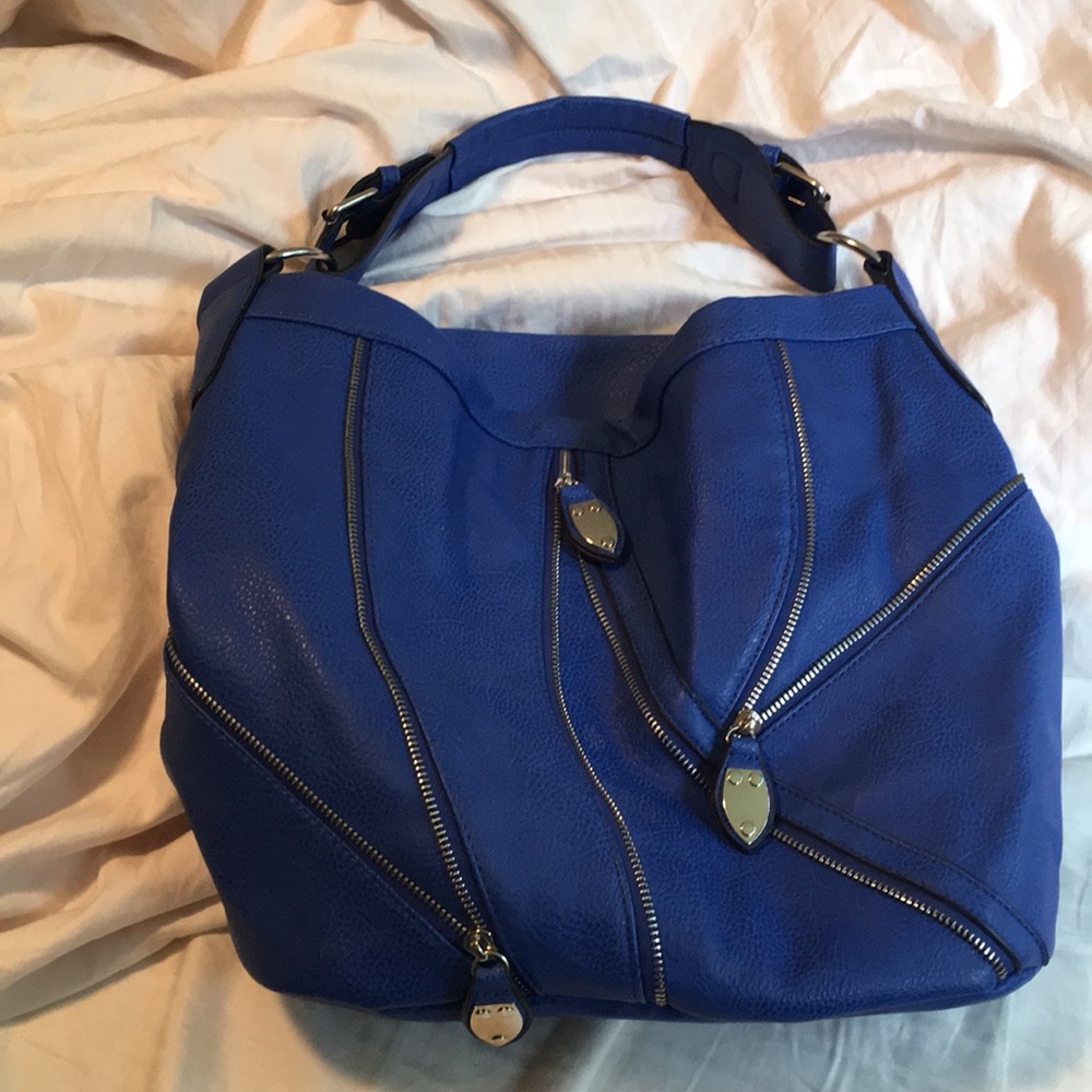Just Fab cobalt blue hobo bag